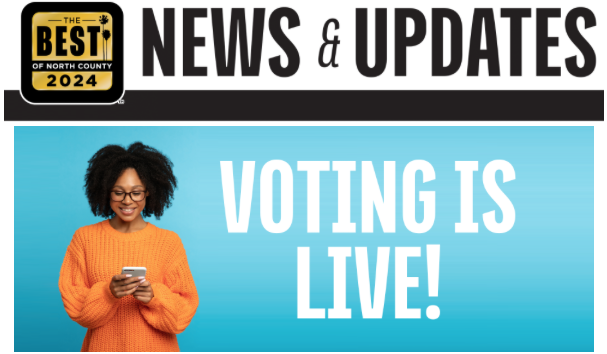 Nominations are in and it is time to let your voices be heard!! Voting is OPEN! Votes can be cast through the voting ballot on our website: TheBestofNorthCounty.com