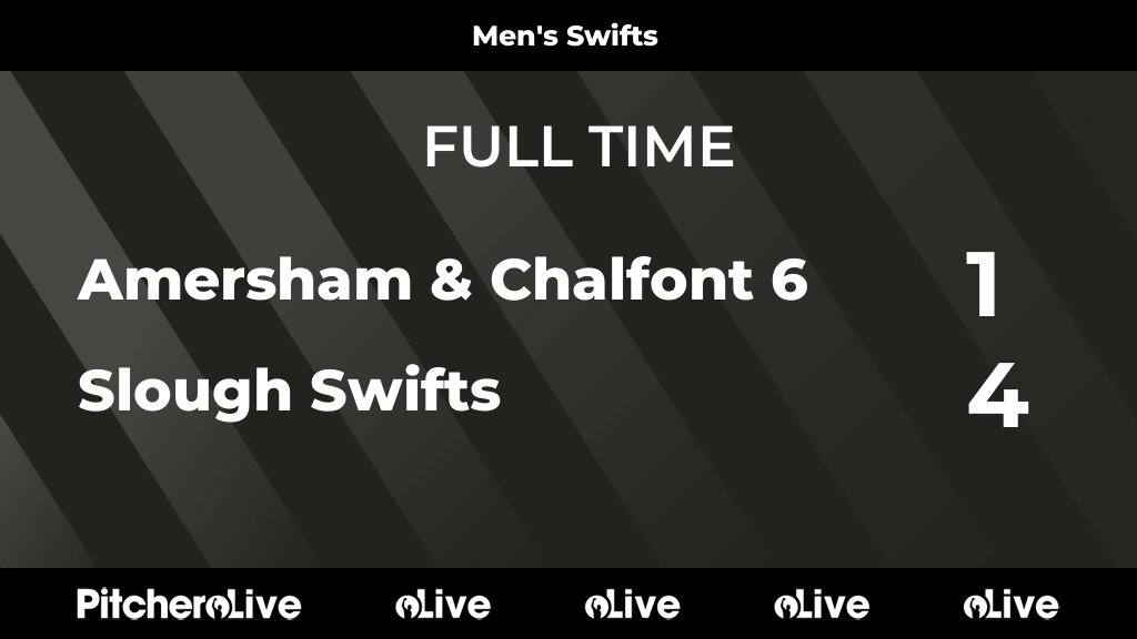 SloughHC's tweet photo. FULL TIME: Amersham & Chalfont 6 1 - 4 Slough Swifts
#AMESLO #Pitchero
https://t.co/emT6QzgE1g https://t.co/JTkLHMnKY1