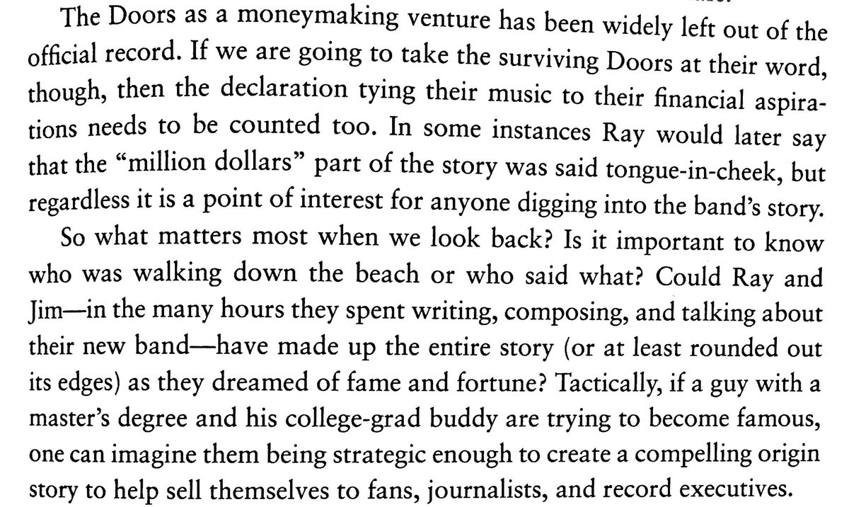 I have gotten a ton of feedback from my most recent episode, and I thank everyone who has listened! One thing I wanted to mention was one of the best cultural examinations of @TheDoors was done by @BobPBatchelor in his book “Roadhouse Blues,” and he spearheaded this thought of