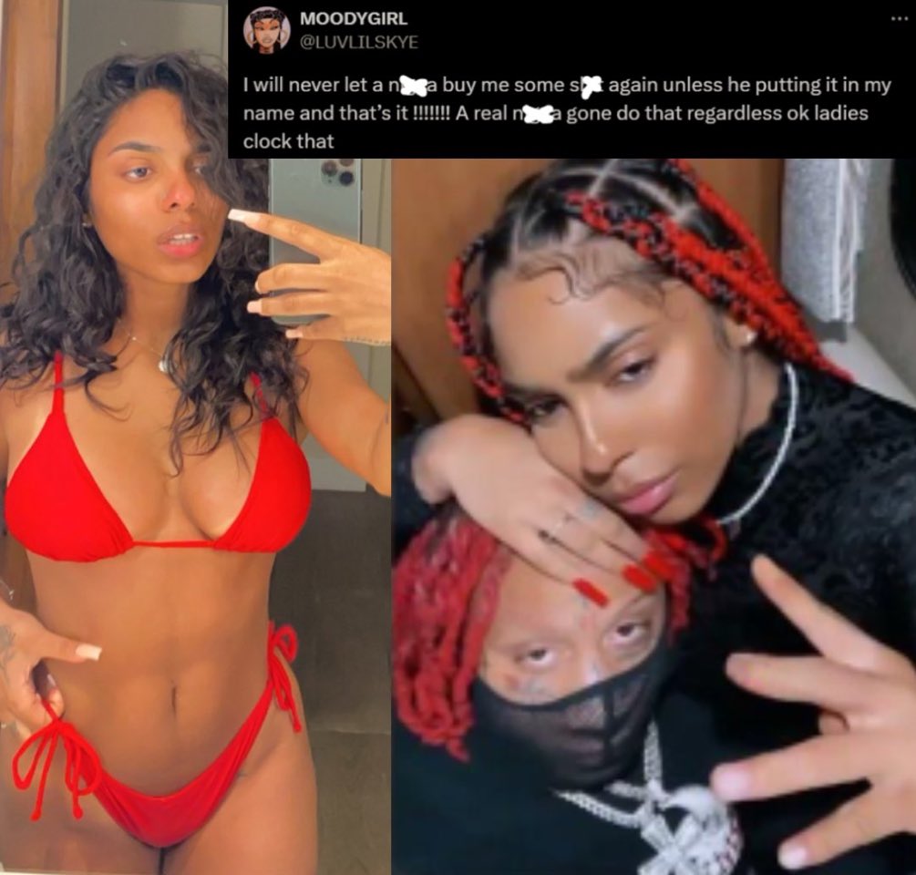 SignTheArtist's tweet image. Trippie Redd’s ex-girlfriend claims he took back everything he bought her after their breakup.