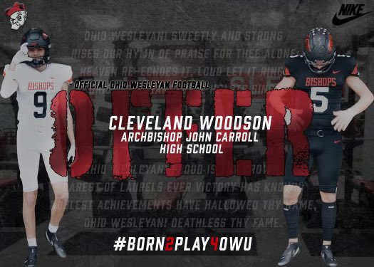 Cleveland woodson (@clevelandw54) on Twitter photo Alhamdulillah, Received my 4nd offer to play college football🏈 <a href="/CoachDetweiler/">Coach Det</a> <a href="/Coach_RashadM/">Rashad Mims</a>. Thank you <a href="/CoachTomWatts/">Tom Watts</a> <a href="/OWUCoachDelaney/">Pat Delaney</a> #OWU Alhamdulillah, Received my 4nd offer to play college football🏈 <a href="/CoachDetweiler/">Coach Det</a> <a href="/Coach_RashadM/">Rashad Mims</a>. Thank you <a href="/CoachTomWatts/">Tom Watts</a> <a href="/OWUCoachDelaney/">Pat Delaney</a> #OWU