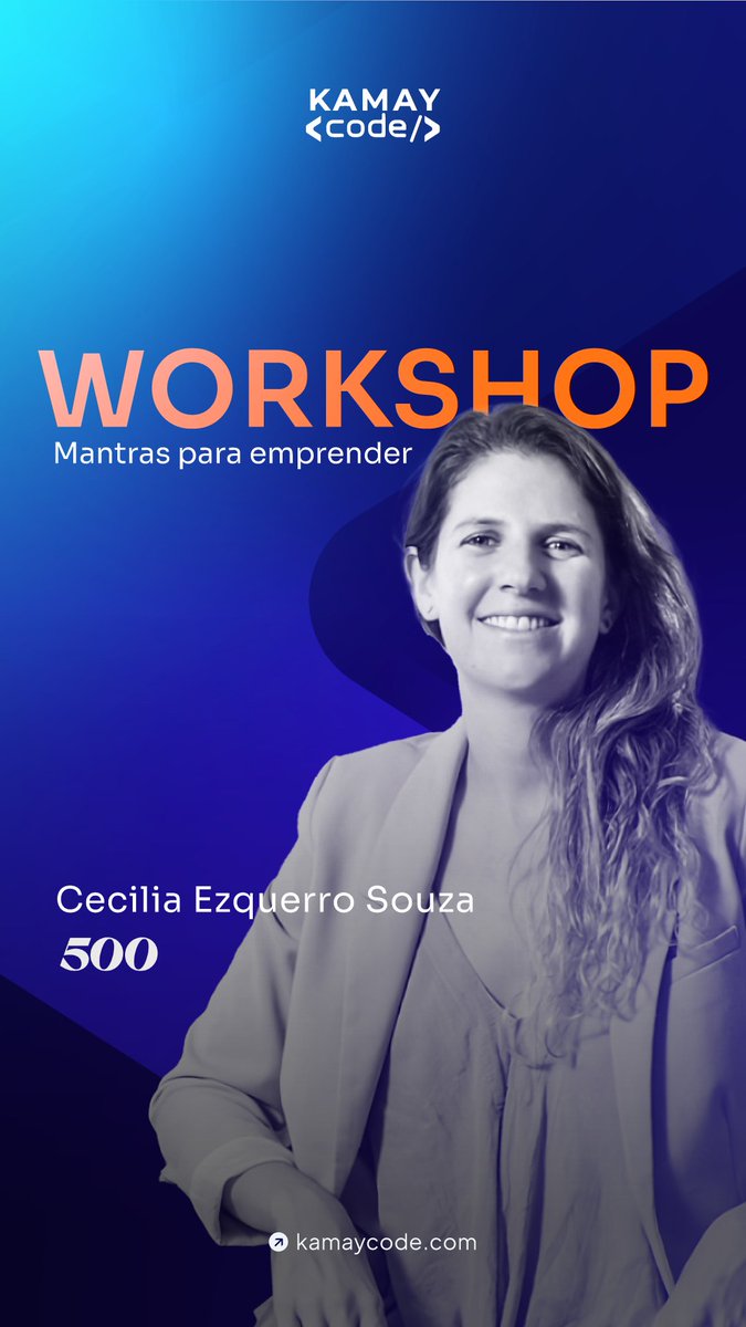KamayVc's tweet image. En un mundo donde cada detalle cuenta, establecer una base sólida es esencial.

Cecilia Ezquerro, Portfolio Director en 500 Global, llega a #KamayCodeCDMX para compartir los fundamentos detrás de los emprendimientos más exitosos.

🔗 Regístrate  bit.ly/3R3sZ5A