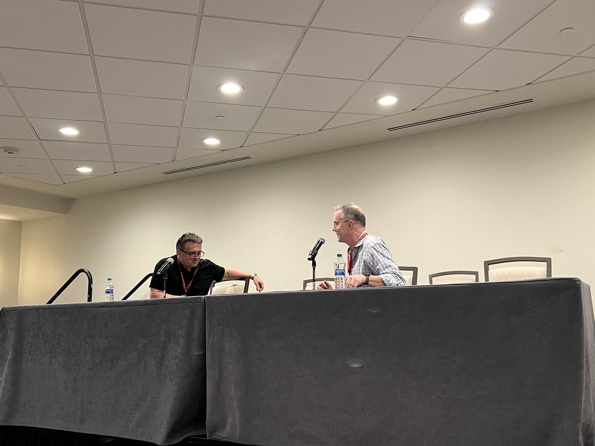 Kicking #SSR2024 off with hard hitting questions and back and forth with <a href="/jjacobsn/">Jon A. Jacobson, MD FACR</a> and Dr. Klostermeir on Private Practice versus Academics.