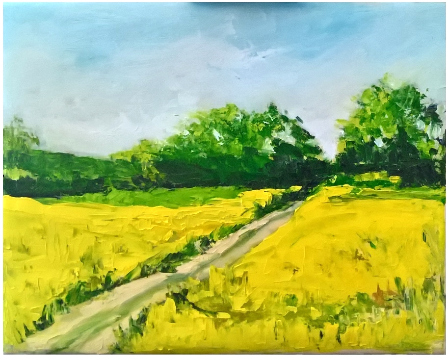 AwaWasiak's tweet photo. Rzepakowe pola  obraz olejny 40 x 50 https://t.co/kyvvGmMOEG