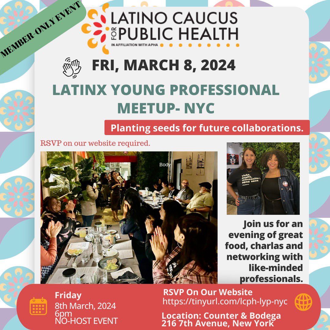 Meet me in NYC this Friday! let’s talk about your research projects to advance #latinehealth #sembrandocolaboraciones
#LCPH #APHA #publichealth #NYC #climatechange #farmworkerhealth #environmentalhealth #SDoH #SanaSana #LaCulturaCura