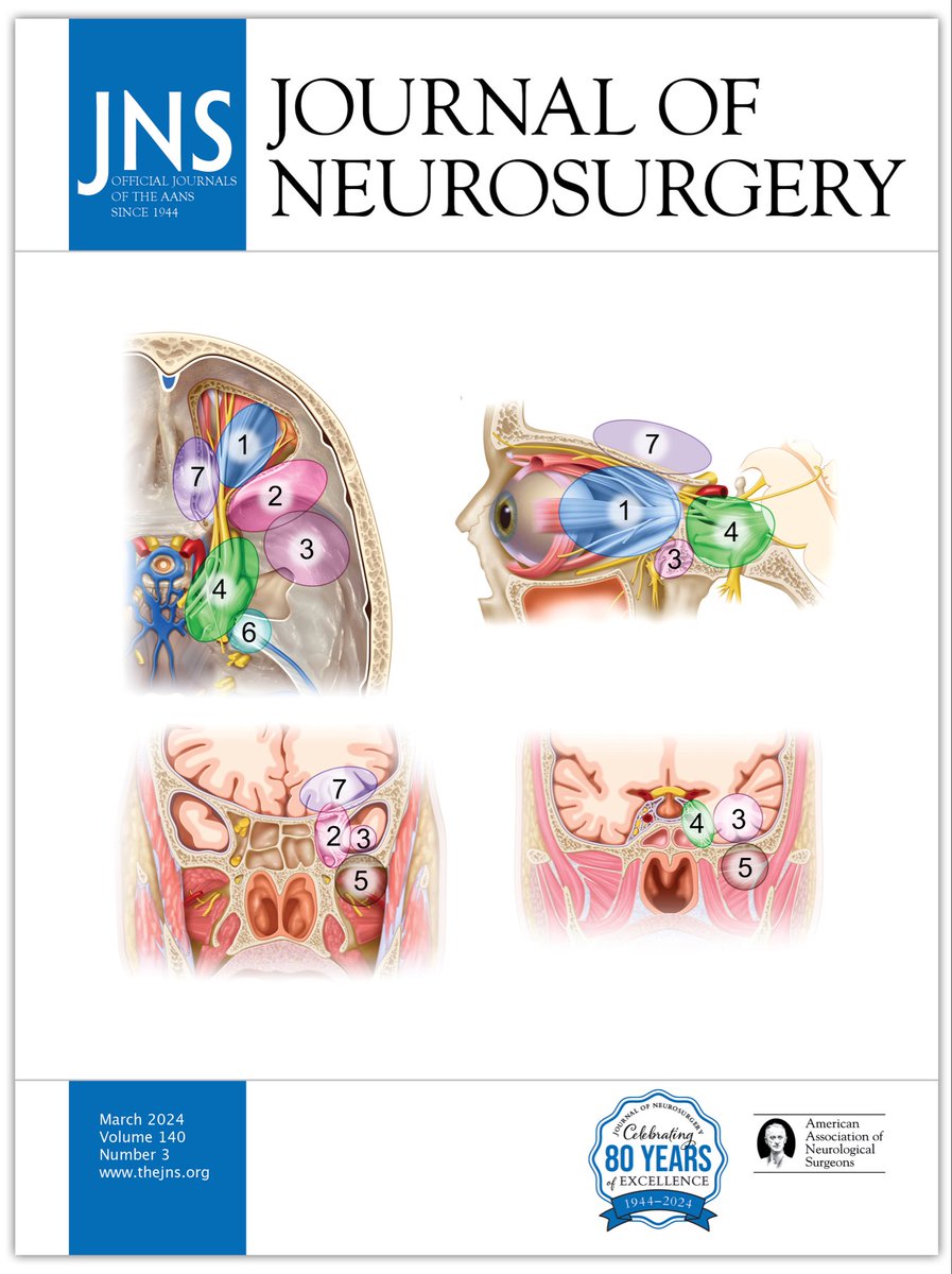 Amazing to see how the lateral transorbital approach can be used to access the middle cranial fossa and cavernous sinus! Check out this paper by @TedSchwartz13 and colleagues that led to cover selection in March issue @TheJNS ! bit.ly/3wH6X2c