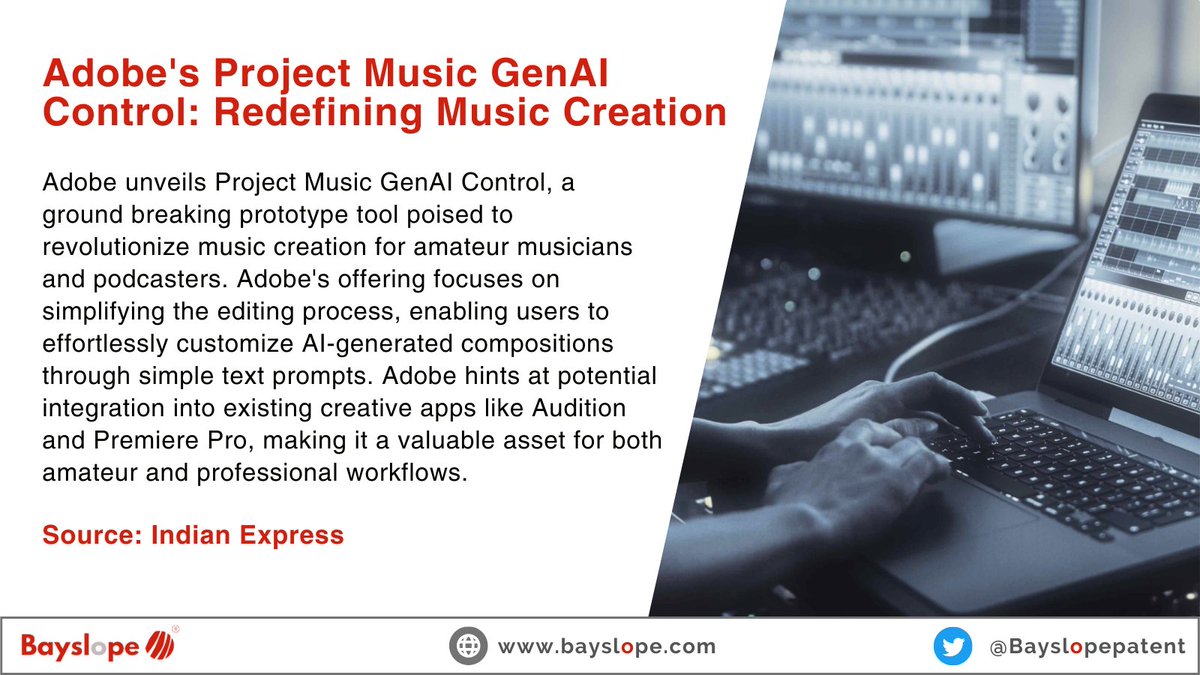 Adobe's Project Music GenAI Control: AI-powered music creation redefined.

#Adobe #MusicCreation #GenAI #ArtificialIntelligence #TechInnovation #MusicEditing #Podcasting #CreativeApps #Audition #PremierePro #AmateurMusicians #ProfessionalWorkflow #aiintegration