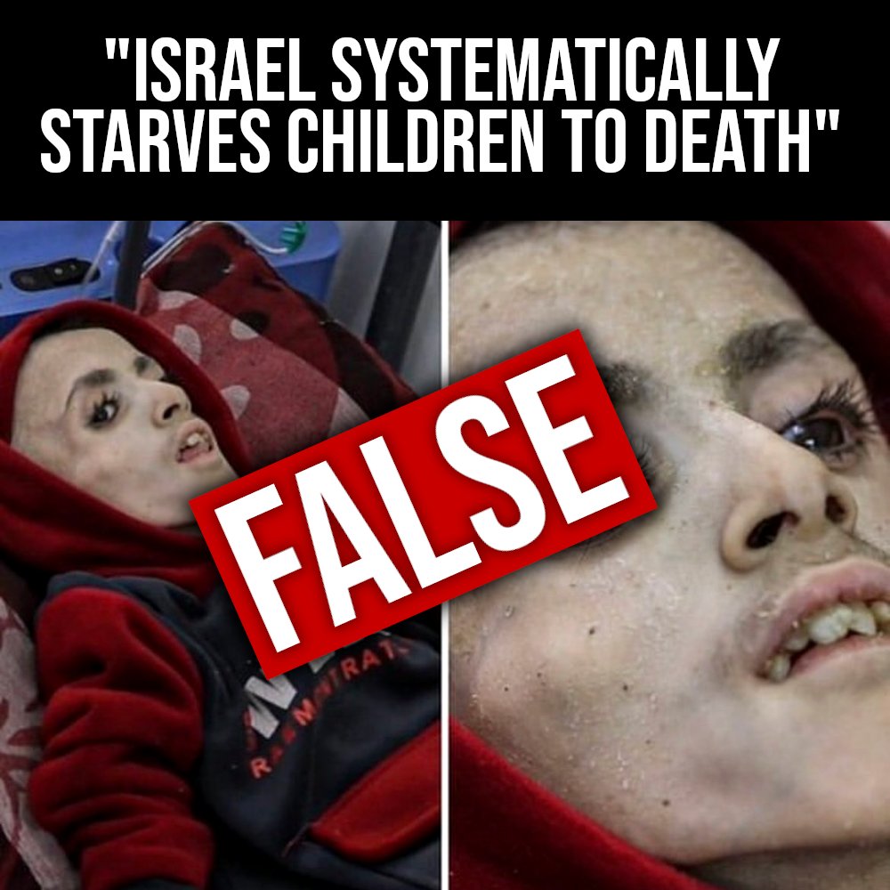 Alright. Time to fact-check this story. You have probably seen images of this Gazan child shared widely, accompanied by the claim that 'Israel is systematically starving children to death' and that the child looks like this because there is no food left. That's false. The…