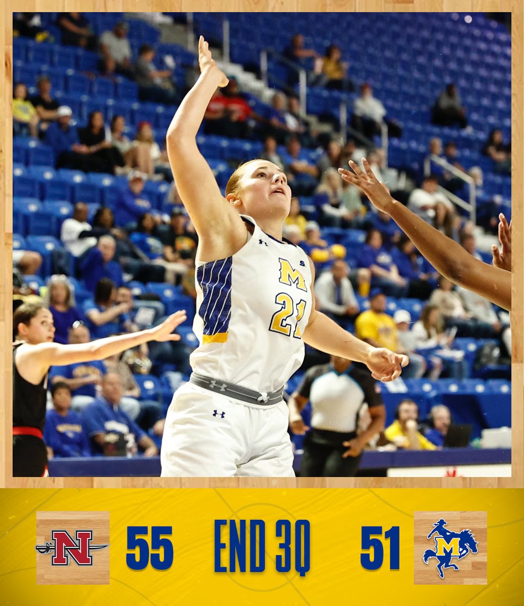 McNeeseWBB's tweet photo. Three down, one to geaux.

#GeauxPokes https://t.co/Ojaff2RfSF
