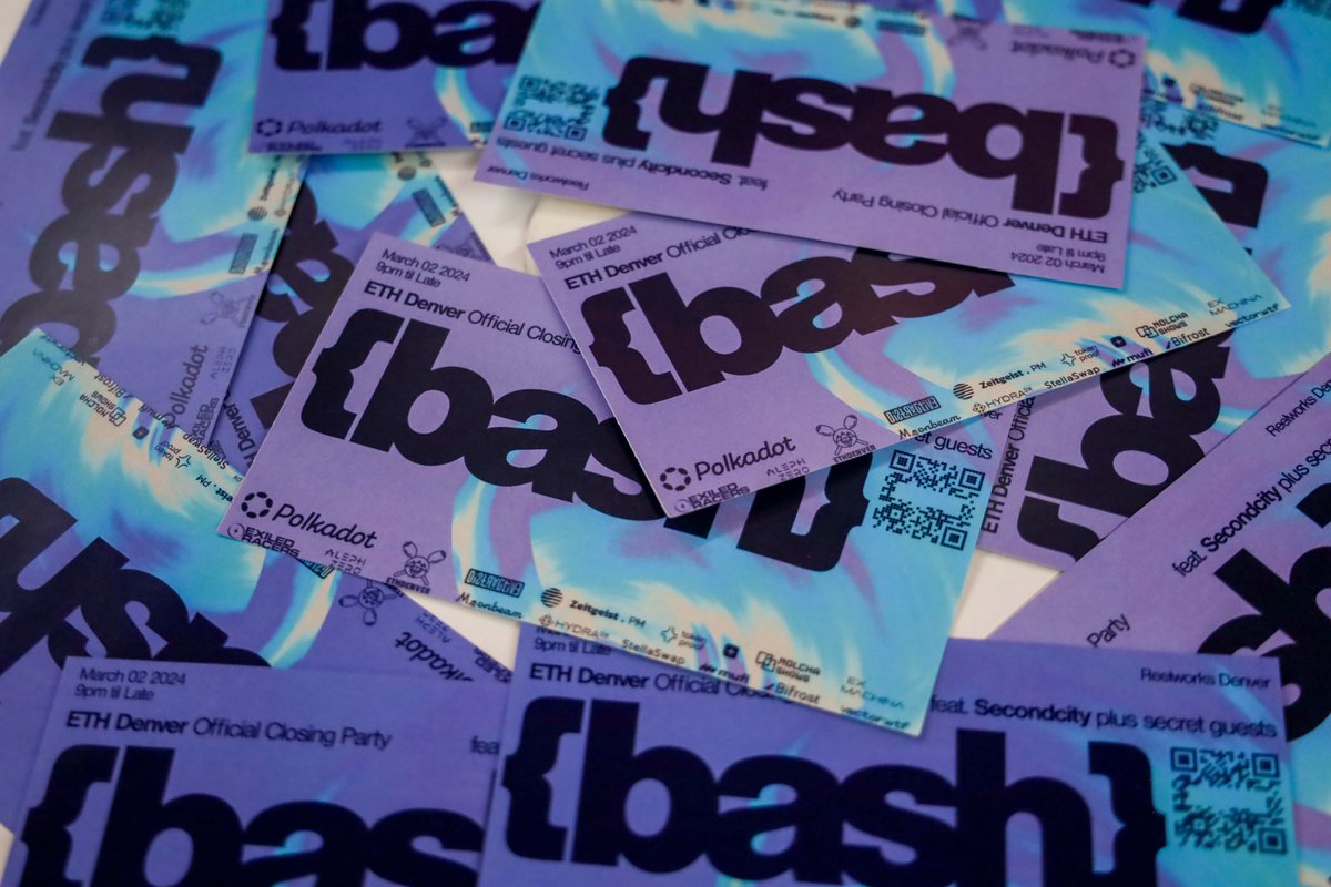 👀 Have you registered yet? Don't forget to save your spot at tonight's official closing party! #ETHDenver2024 

Doors open at 9 pm at Reelworks Denver. Join us and make your <a href="/EthereumDenver/">ETHDenver 🏔🦬🦄</a> experience unforgettable ✨

🎟️ Register here: bash.audio