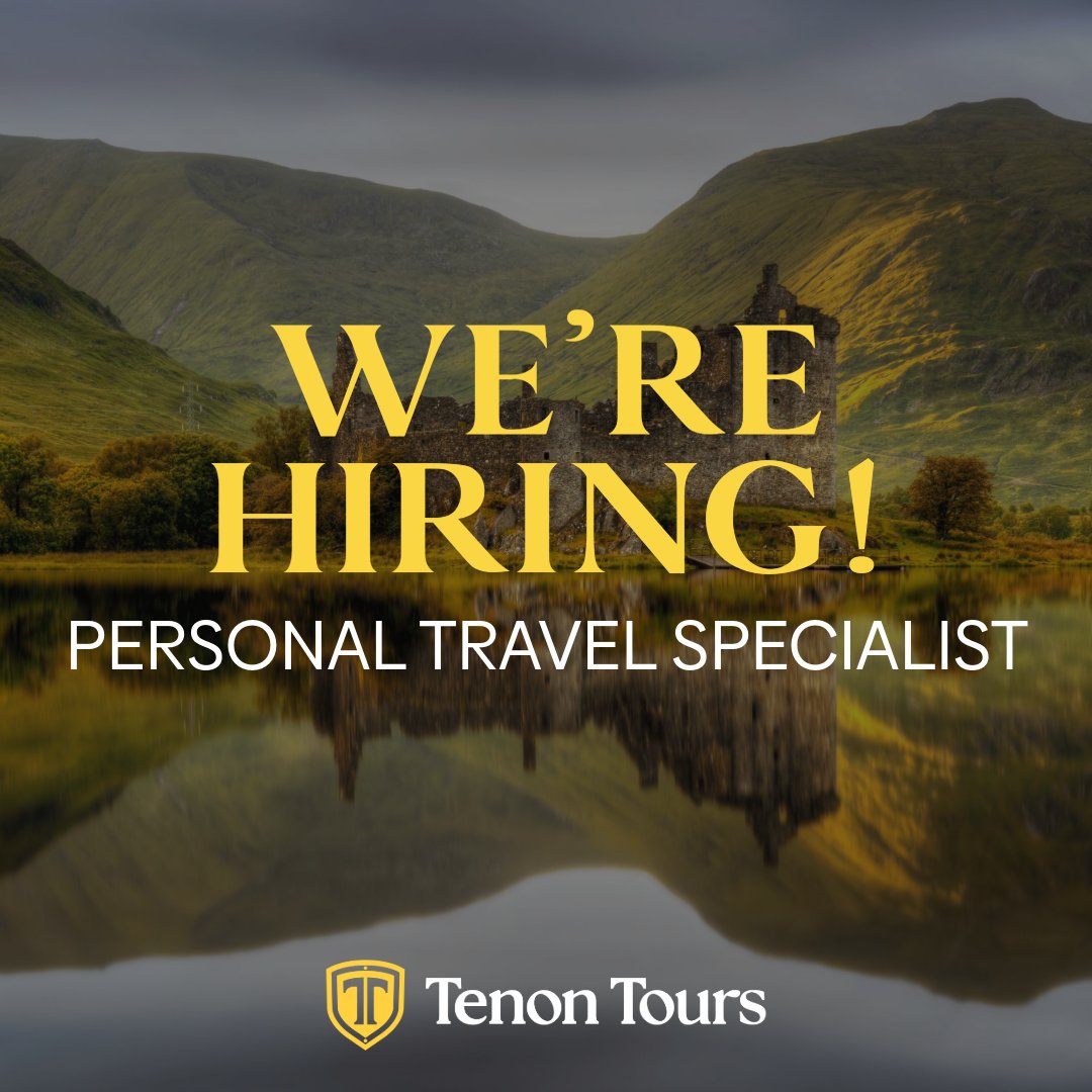 Tenon Tours is #hiring an experienced and motivated Personal Travel Specialist to join our team! 

Could it be you? Find more details here: hubs.li/Q02mXs1c0