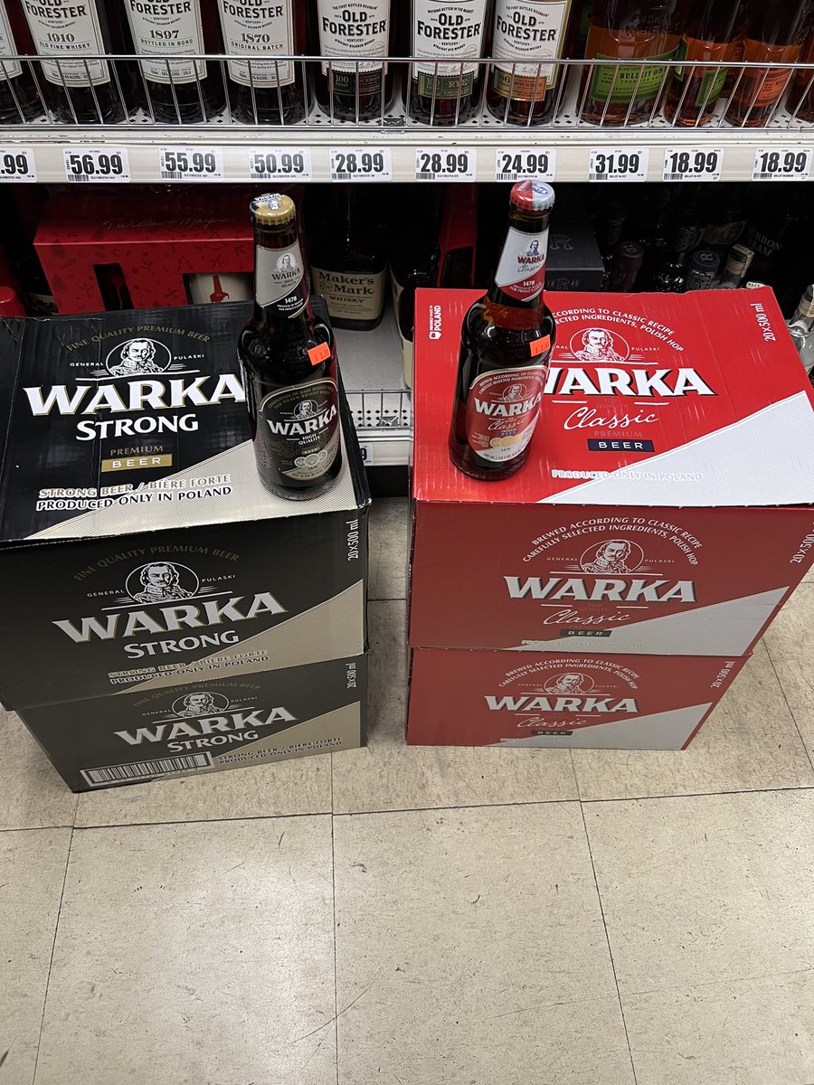 StoreMikes's tweet image. New #warka #polish #beer is in!