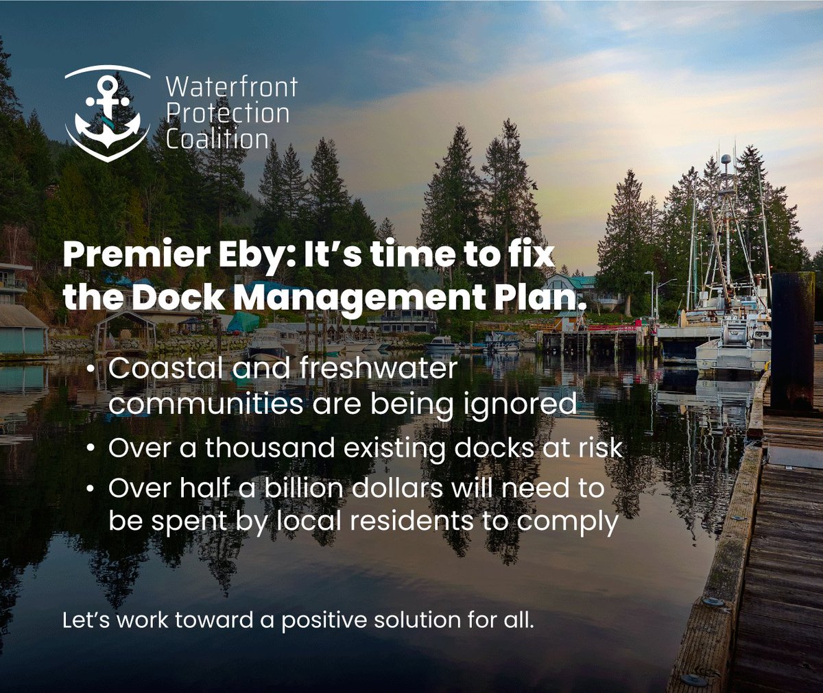 The DMP is essentially a test case for other proposed joint decision-making agreements across BC’s resource sectors, parks, and tenures.

How can you help?

Click on the link in our profile to the link below:

waterfrontprotection.org/land-act-news/

#LegalChallenge #WaterfrontProtection #WPC