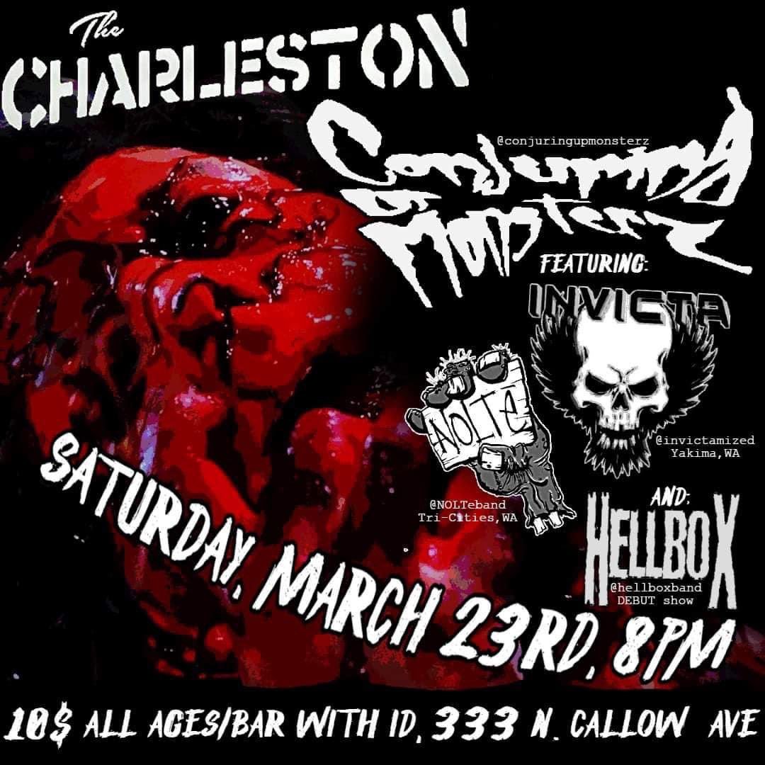 hellboxband's tweet photo. 𝗜𝗳 𝘆𝗼𝘂 𝗦𝗲𝗲 𝘁𝗵𝗶𝘀 𝗳𝗹𝘆𝗲𝗿, 𝗥𝗘𝗣𝗢𝗦𝗧 𝗜𝗧!📢
Our Debut Show! March 23rd!
And don't forget the other bands too, they kick ass!🤘 https://t.co/3MZ8oieSpT
