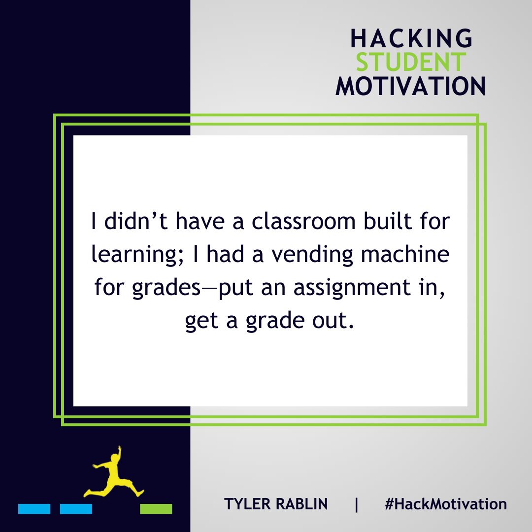 I got so tired of conversations about grades that were devoid of any care for learning, and a lot of that was my own fault in the classroom. 

This book shares my journey to find a better way to motivate students and focus on learning.

Book link: a.co/d/fSKHA29