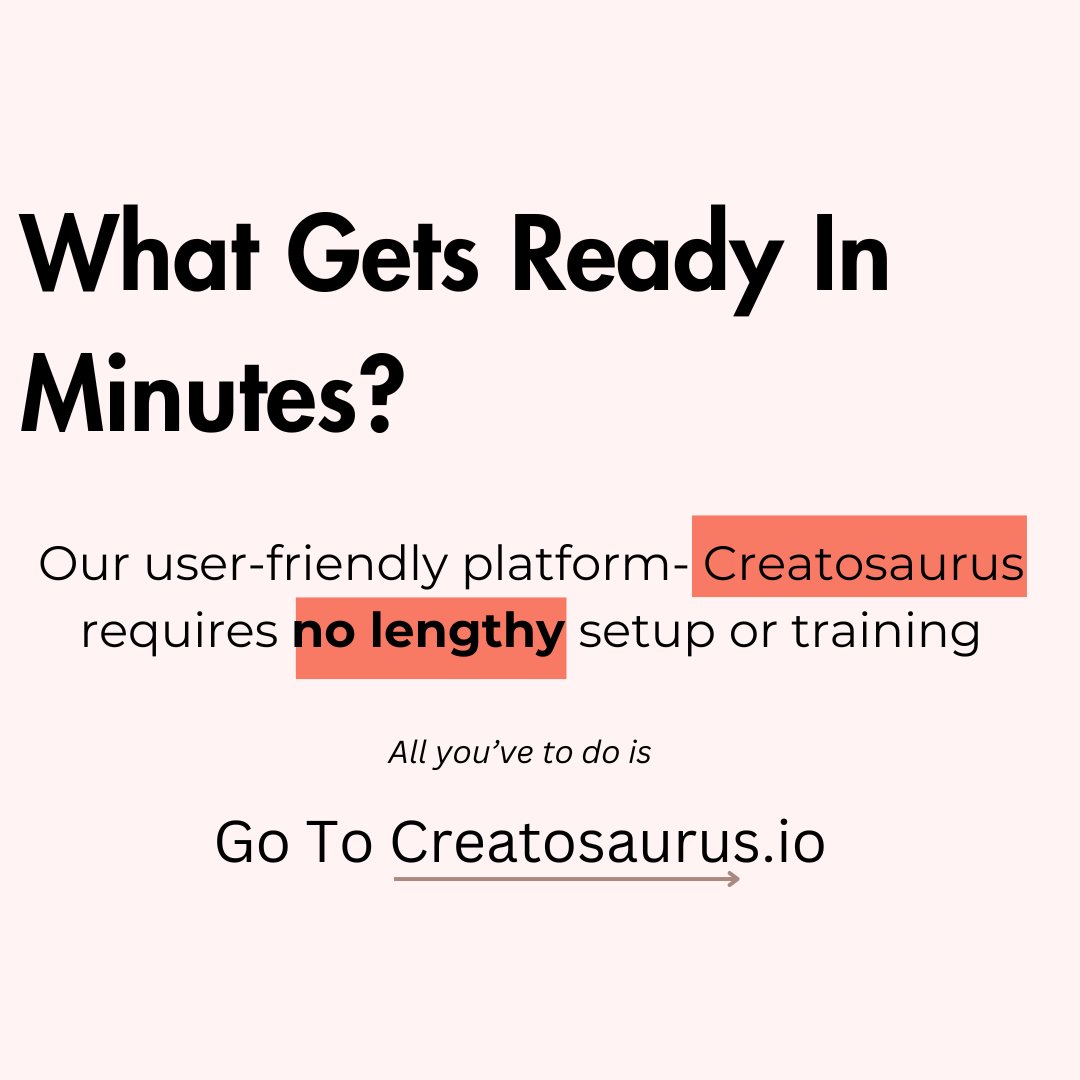 I also failed to get my Maggie cooked in 2 minutes, as did you. But Creatosaurus, NEVER! Cook your stories better here in minutes.☑️ #userfriendly #Creative #CreativeSynergy #toolkit #logins #Software #creativity #AIdriven #GraphicDesign #aicontent #photoediting #caption