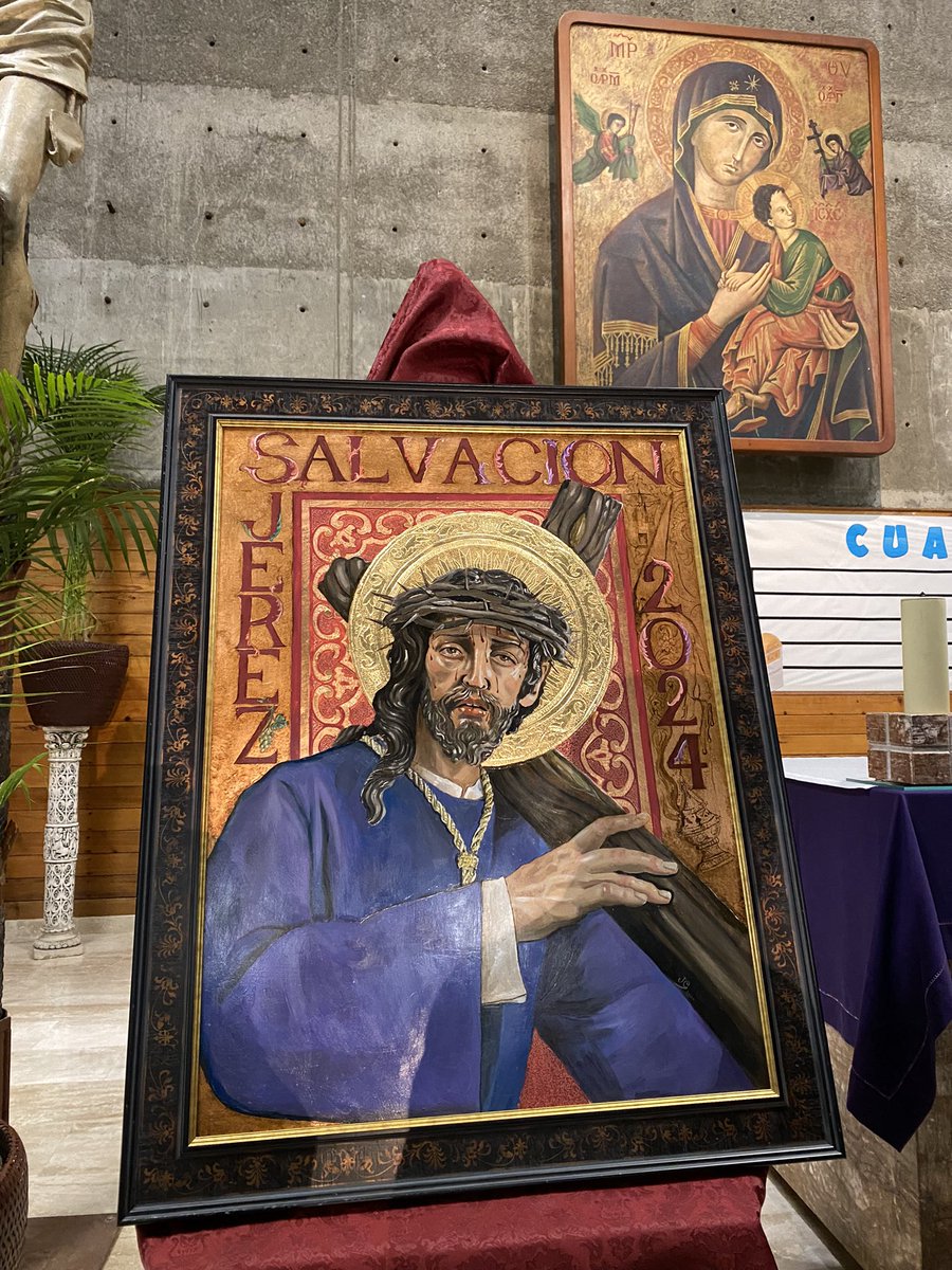 Cartel anunciador del Martes Santo en la Hermandad de la Salvación. Obra de D. Juan Carlos García Díaz