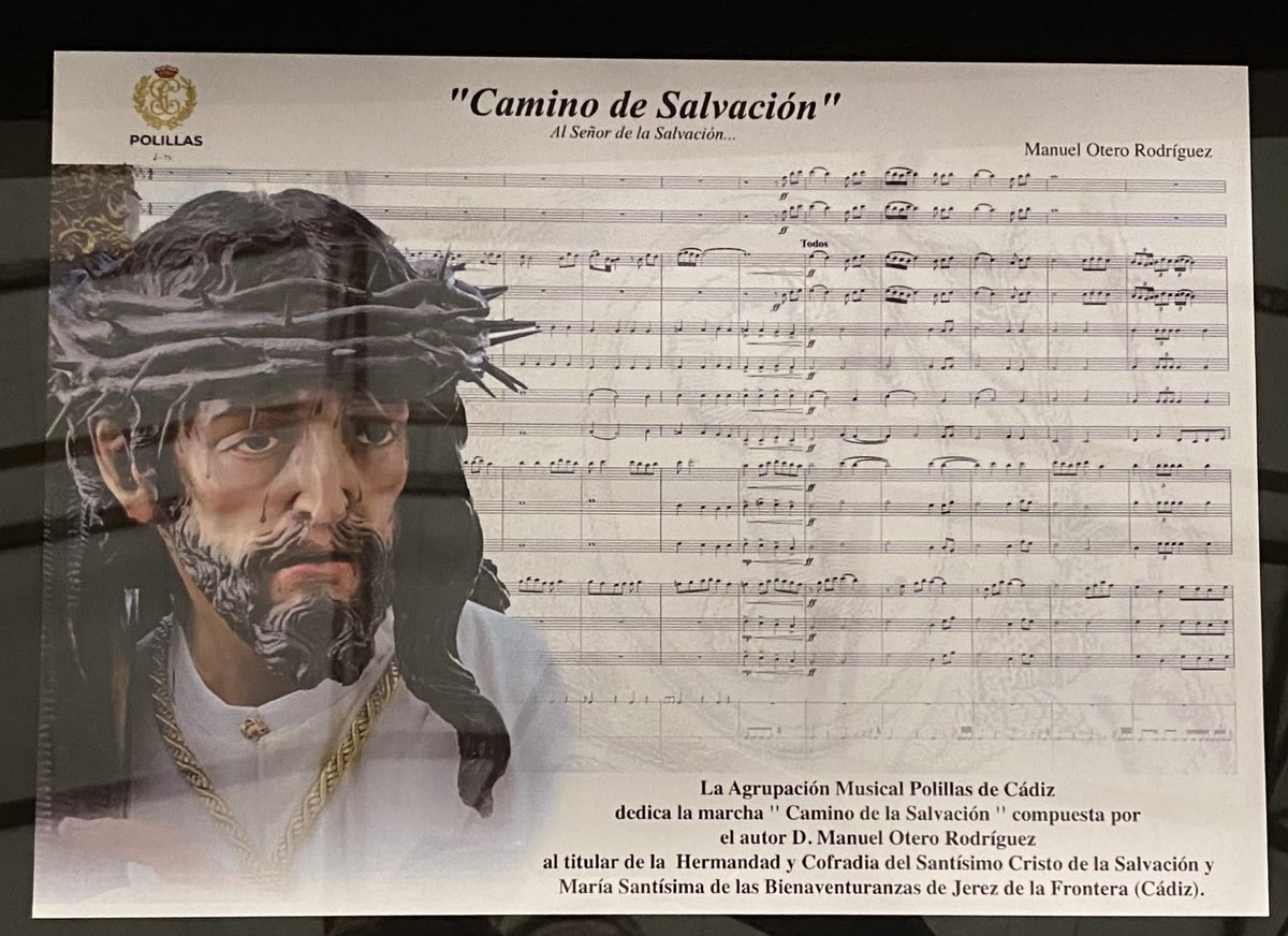 Estreno de la marcha “Camino de Salvación”
Obra de  D. Manuel Otero Rodríguez dedicada a nuestro Titular e interpretada por la AM Polillas  

youtu.be/CuDUT2d4izo?fe…