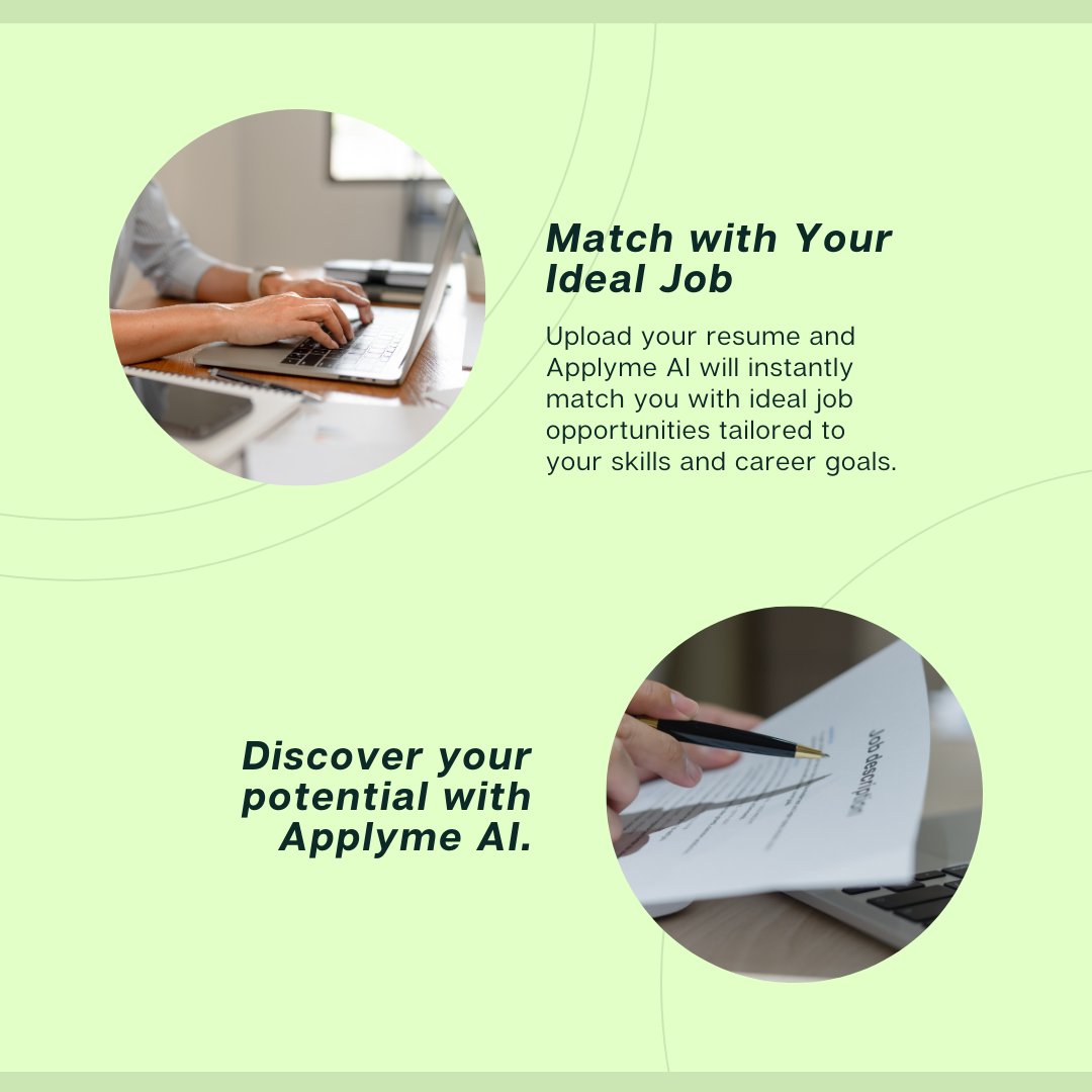 ApplymeAI's tweet photo. 🌟 With Applyme AI by your side, landing your first job has never been easier! Start your journey today and watch your career dreams become a reality. 💼✨ 

#ApplymeAI #firstJobSuccess https://t.co/IpjSdcMabV
