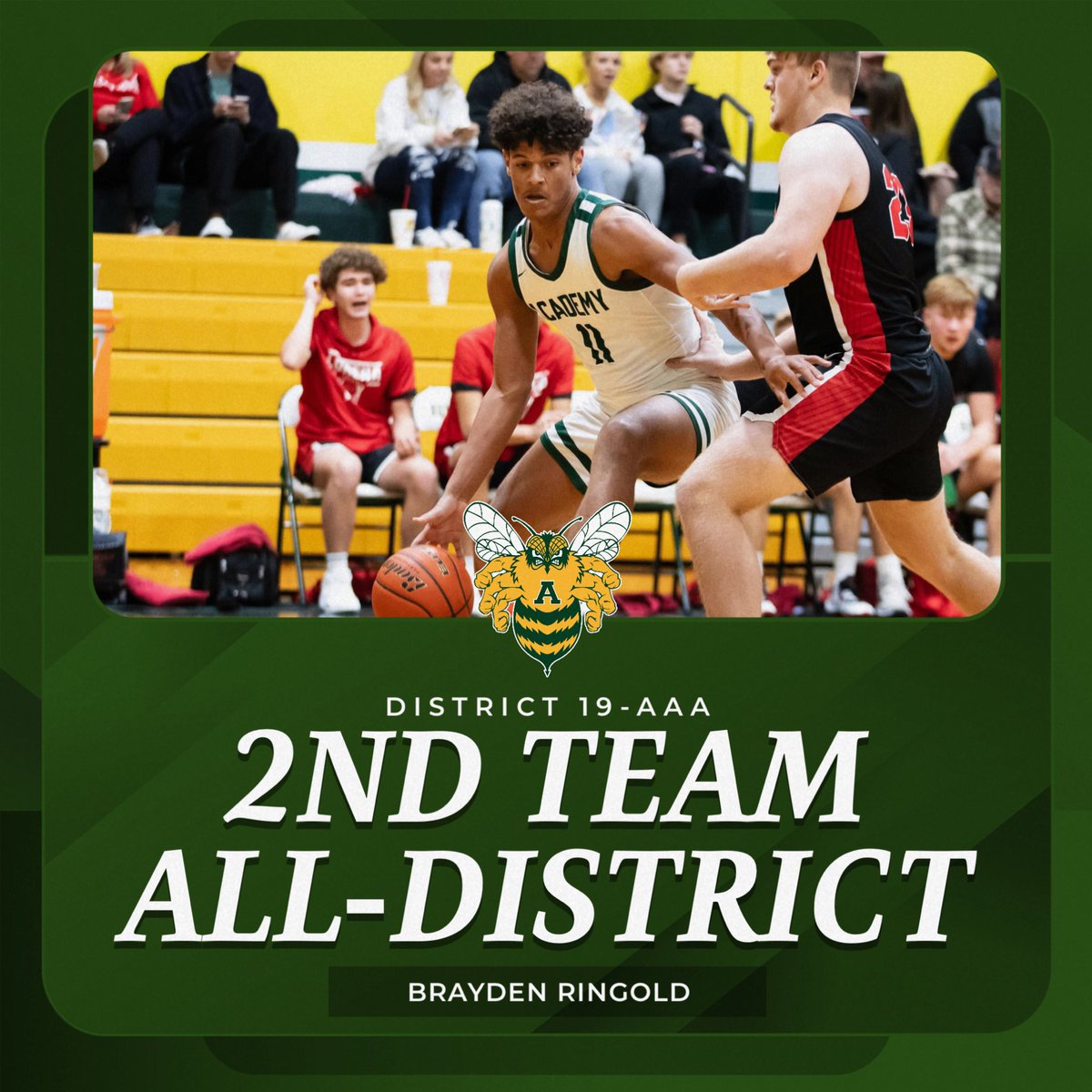 Congratulations to Brayden Ringold for being named District 19-AAA 2nd Team All-District!
