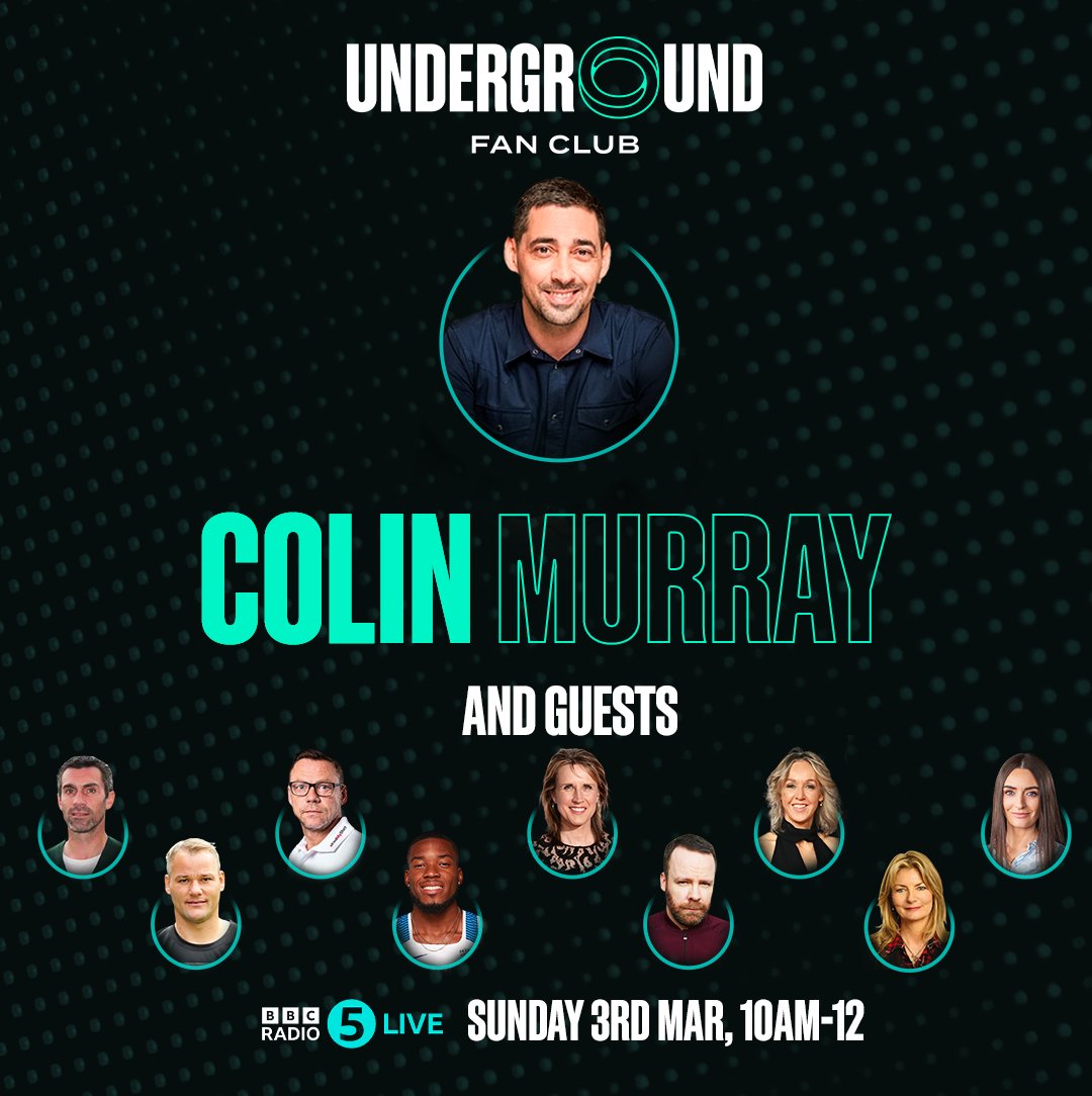HUGE show with <a href="/ColinMurray/">colin murray</a> 

⚽Manchester derby- <a href="/KeithGillespie7/">Keith Gillespie</a>  <a href="/OfficialPDickov/">Paul Dickov</a> 
🏃Athletics - <a href="/KatharineMerry/">Katharine Merry</a> <a href="/ExtraMileme/">Allison Curbishley</a> 
⿮Hearts V Celtic- <a href="/missconniemac/">Connie McLaughlin</a>
⚽Burnley- <a href="/jensen_com/">Brian Jensen</a>  
🏃🏾‍♂Anything But Sport- <a href="/Nethaneel/">Nethaneel M-B</a>
😂6 Nations of humour with <a href="/neildelamere/">Neil Delamere</a> <a href="/Jo_Caulfield/">Jo Caulfield</a>