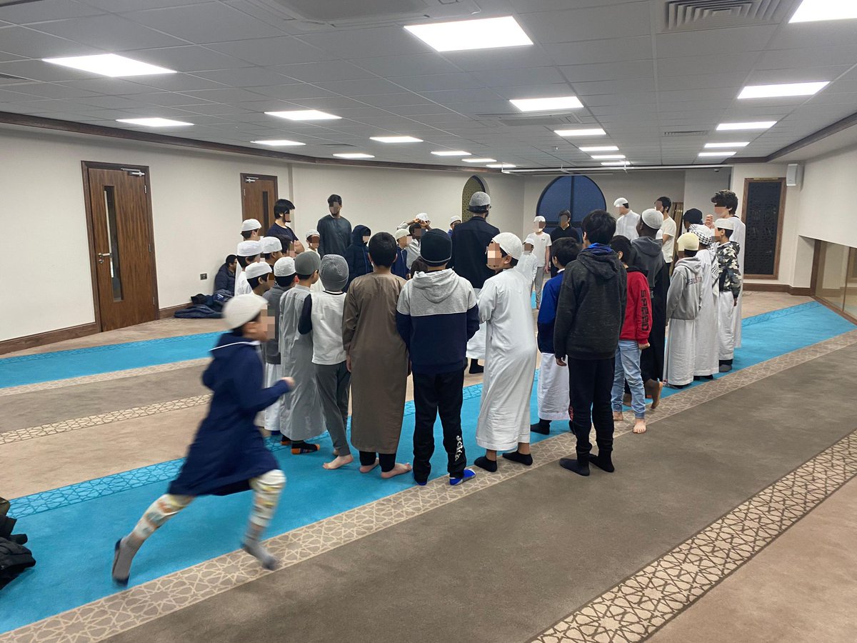 Fajr Club - Week 5

Congregation at 6:15am… no problem at all for 40 children &amp; their heroic parents! 

Energetic games of ‘Sharky, Sharky’ &amp; ‘Circle Tag’ to get iron &amp; blood pumping.

Fun aside, the activities taught a practical lesson in processing &amp; following instructions.
