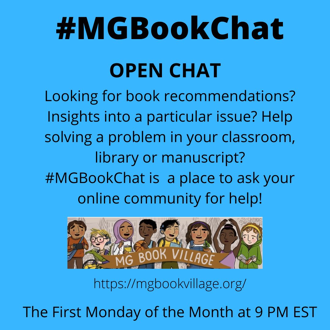 Hope you are enjoying your weekend! Please join us Monday for our monthly OPEN #MGBookChat Bring your questions and we look forward to seeing you Monday at 9 PM EST