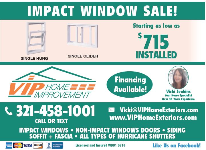 Thinking of upgrading your windows? Time to fix that stubborn leak? Give VIP Home Improvement A call today. Impact Windows, Non-Impact Doors, Siding, Soffit & Facia. #VIPWindows #ImpactWindows #HurricaneSafe #HomeImp #SavingsSafari #Advertising #Marketing #DirectGraphix