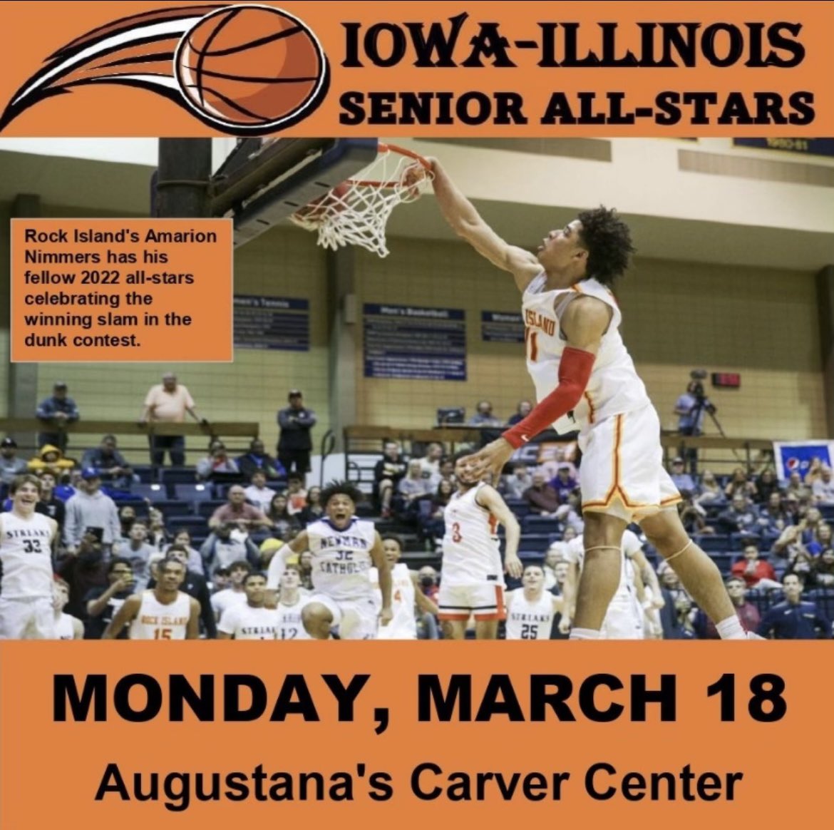 Kewanee Basketball (@kewaneehoops) on Twitter photo Brady Clark this season:
- 21.9 PPG
- 6.0 RPG
- 3.9 APG
Brady has made the 2024 Iowa-Illinois Seniors All-Star Game. Come watch him play at 7:30 PM on March 18th. The Girls All-Stars will play prior to that at 6 PM.
<a href="/brady_clark_/">Brady Clark</a> | #BoilerUp Brady Clark this season:
- 21.9 PPG
- 6.0 RPG
- 3.9 APG
Brady has made the 2024 Iowa-Illinois Seniors All-Star Game. Come watch him play at 7:30 PM on March 18th. The Girls All-Stars will play prior to that at 6 PM.
<a href="/brady_clark_/">Brady Clark</a> | #BoilerUp