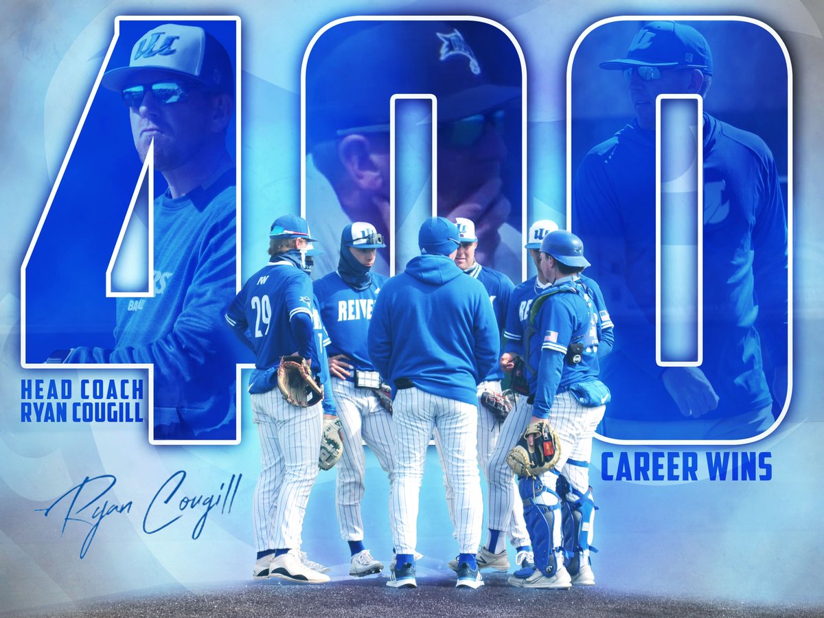Iowa Western Reivers Baseball (@reiverbaseball) on Twitter photo With todayβs win, Coach Ryan Cougill amassed career win number 400!
Congratulations to our Skipper!!
<a href="/GoReivers/">Iowa Western Reivers</a> | #SailsUp With todayβs win, Coach Ryan Cougill amassed career win number 400!
Congratulations to our Skipper!!
<a href="/GoReivers/">Iowa Western Reivers</a> | #SailsUp