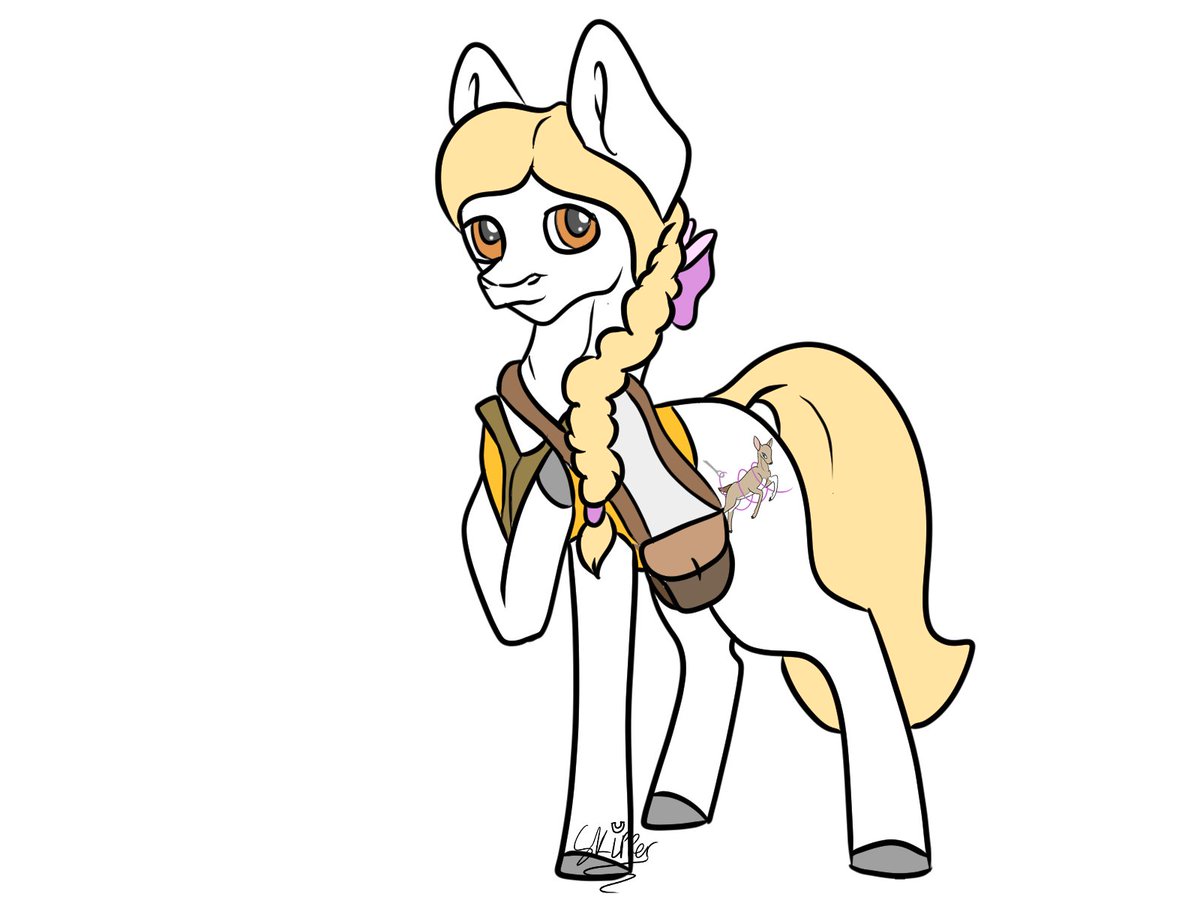 My currently main roleplay character Dolinda Reva aka Doe, she is caring and soft spoken and has taken a major step to be a medic! #mlp #mlpfim #roleplaycharacter #dolindareva #doe #earthypony #digitalart