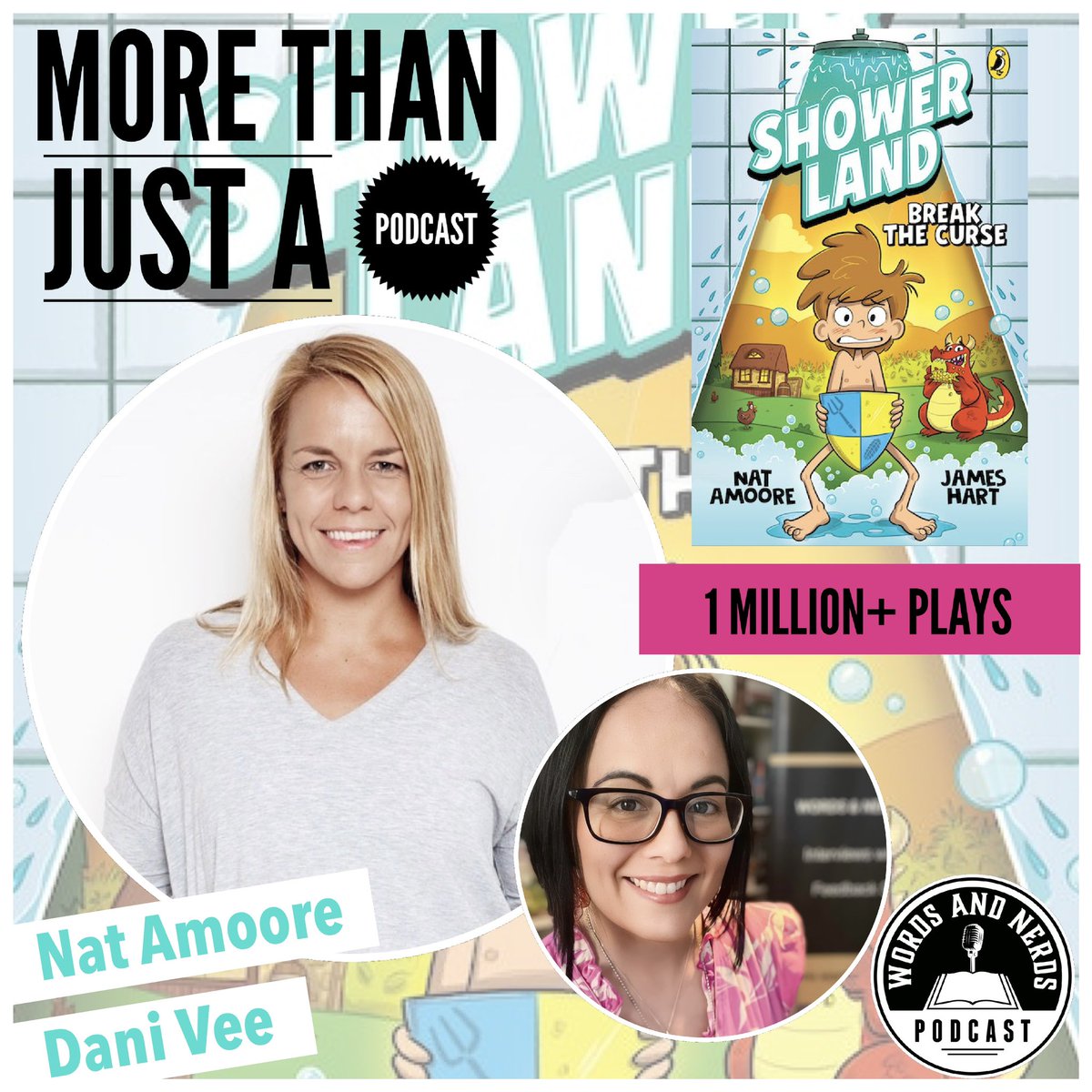 The awesome Nat Amoore debate the best time to shower with Dani Vee. It’s an important question that needs answering. They also chat about Nat’s brand new junior fiction title Shower Land Break the Curse! A hilarious new series! Don’t miss this one! podcasts.apple.com/au/podcast/wor…