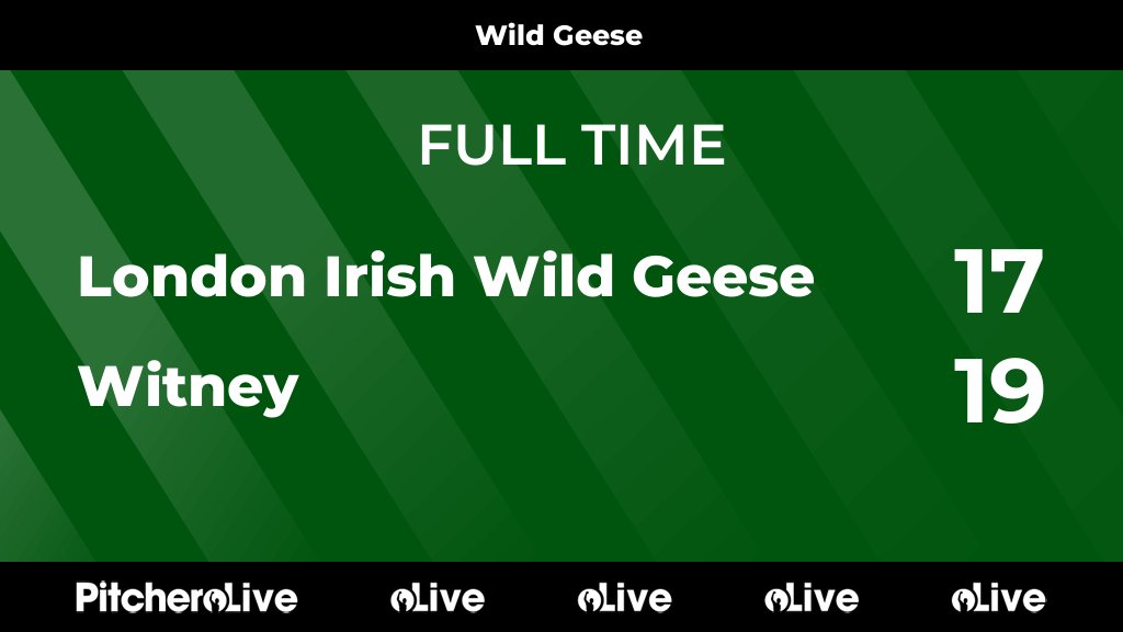 FULL TIME: London Irish Wild Geese 17 - 19 Witney
#LONWIT #Pitchero
liarfc.co.uk/teams/208496/m…