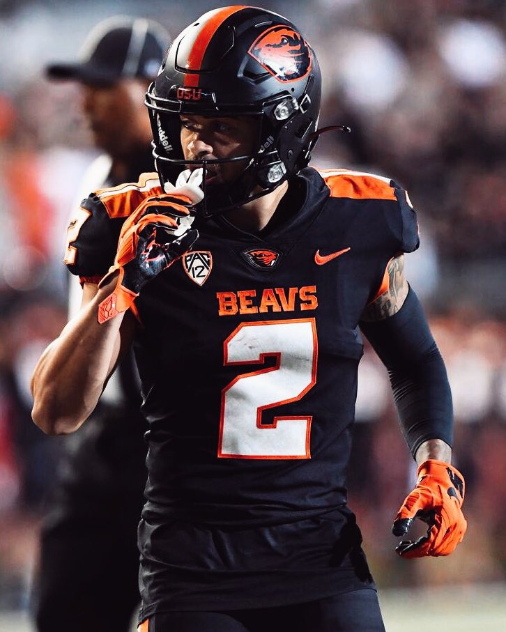 Oregon State WR Anthony Gould at the Scouting Combine: 🦫 40 Yard Dash: 4.40s (T-4th) 🦫 10 Yard Split: 1.49s (1st) 🦫 Vertical Jump: 39.50' (T-3rd) 🦫 Broad Jump: 10'9' (4th)