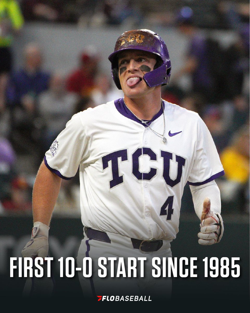 The Horned Frogs are on a historic run. 

TCU Baseball is back in action tonight vs. Arizona State at 6 PM CT on FloBaseball. 

#KubotaCollegeBaseballSeries

📸: © Dustin Safranek-USA TODAY Sports