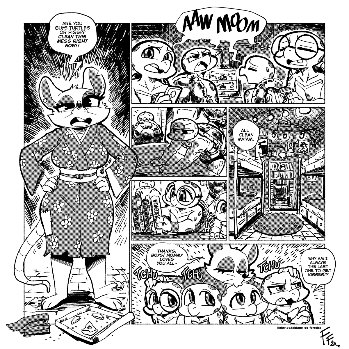 fabianodraw's tweet photo. What if the turtles had a mom? https://t.co/WvGEMoo5vo