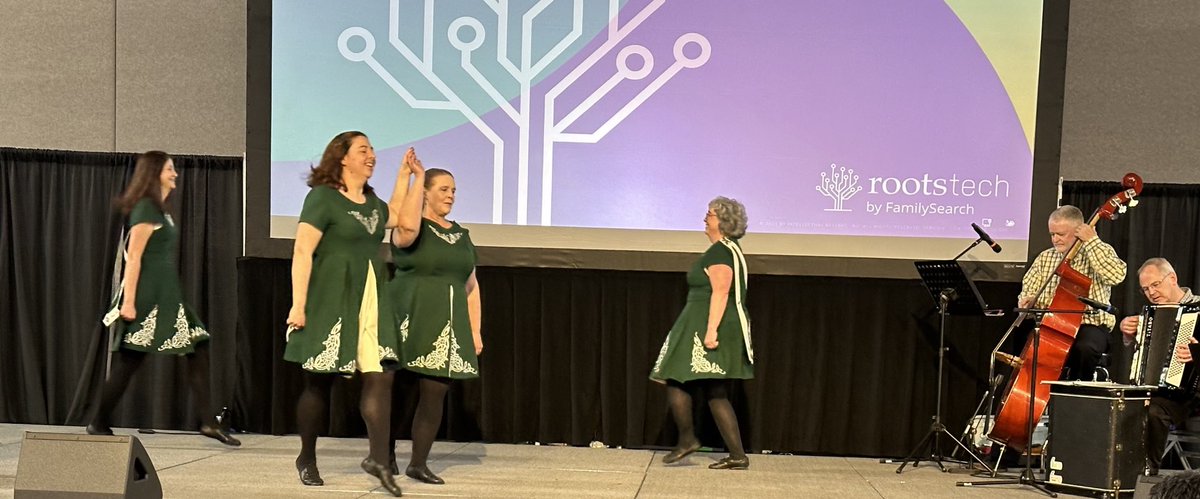 TiaBruhn's tweet image. Irish dancing and music!! #Rootstech2024