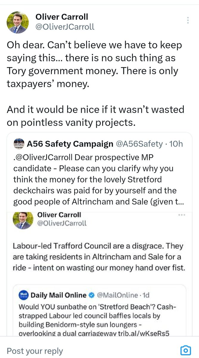 Currently in Trafford we have on several major regen schemes funded from external funding.

Being one of the lowest funded councils in the UK and having lost £288 million because of govt cuts since 2010.

We focus resources on securing this funding,