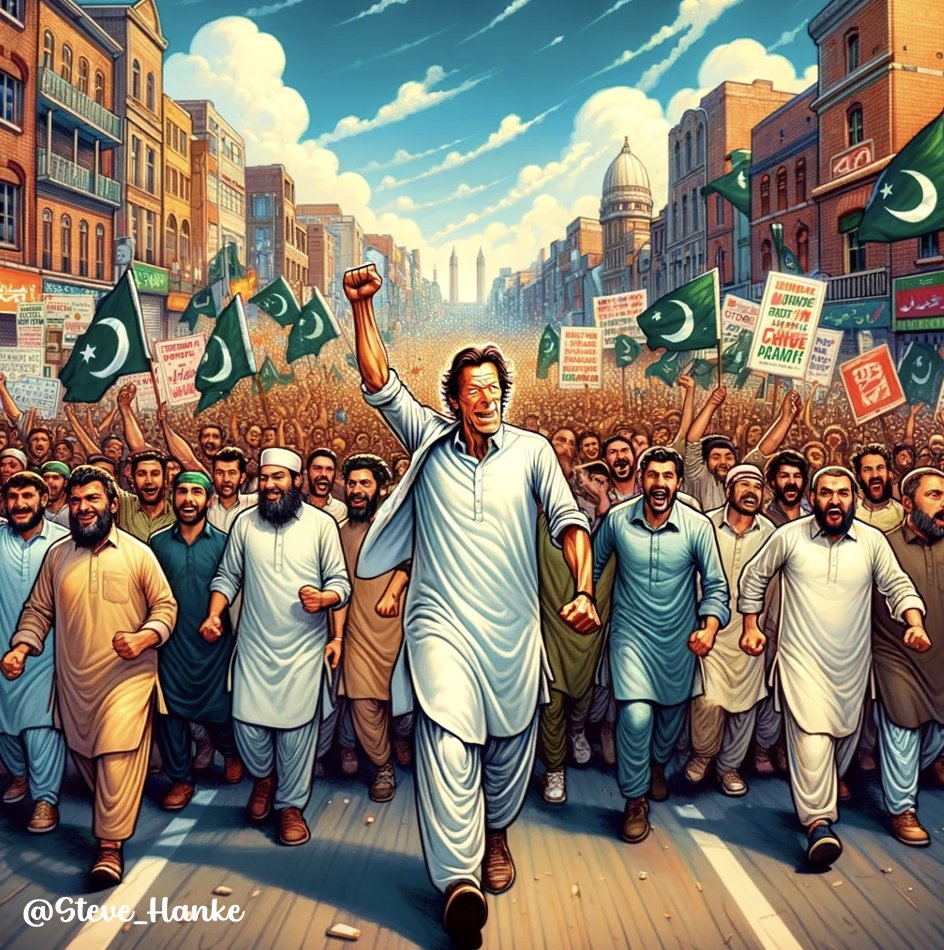 Imran Khan is the the last and only hope of Pakistan. If Pakistan has to flourish and stabilize, it can only be under Imran Khan. (Graphic courtesy - steve_hanke)