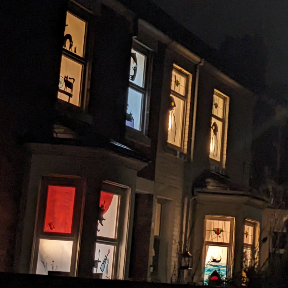 WindowWondersWB's tweet photo. Well done to our makers and the hardy souls who braved the weather for Window Wonders this evening. We're back tomorrow 6-9pm https://t.co/WaOzOpwkbX