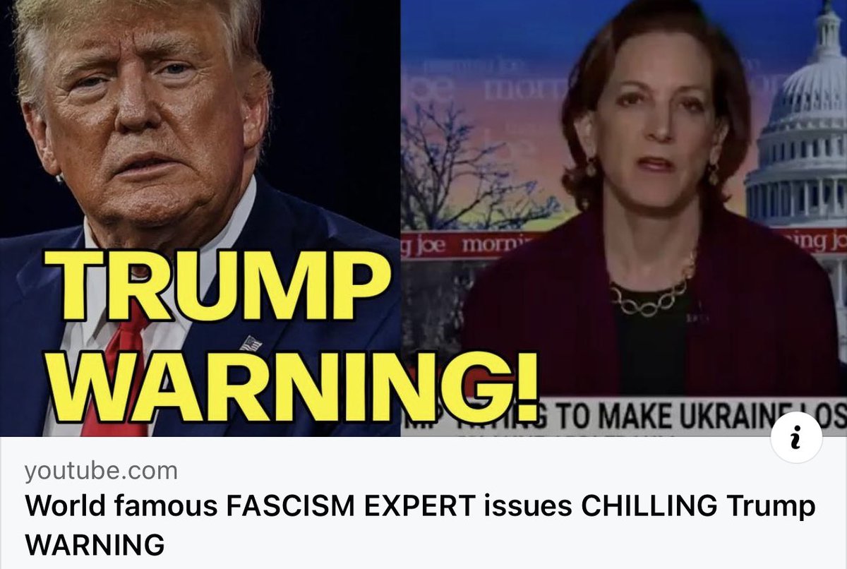 BREAKING VIDEO:🚨🚨🚨 A world renown authoritarianism expert just issued a truly chilling warning about Donald Trump that the entire world needs to hear. Watch it here: youtu.be/KHvVwGqJavE?si… Please retweet and hit the ❤️ to spread her vital warning!