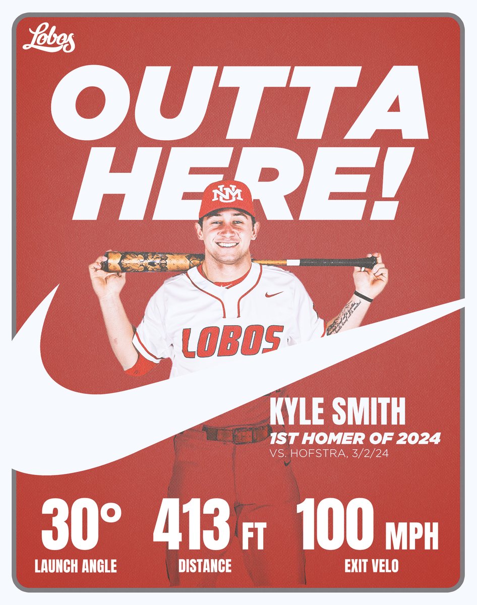LoboAnalytics's tweet photo. First no-doubter of the year -- and 9th career homer -- for Smith!

#GoLobos https://t.co/Esy1dL118v