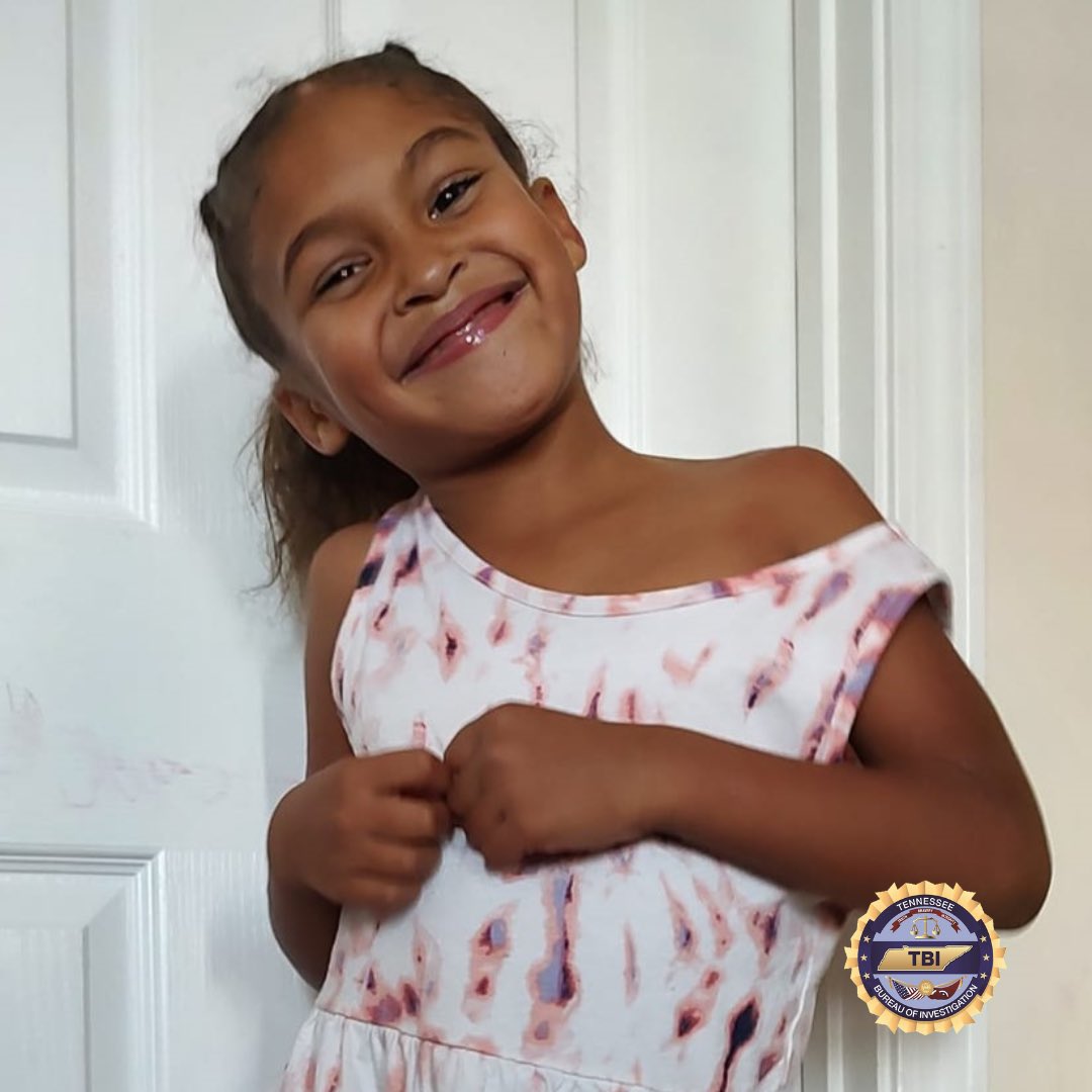 A #TNEndangeredChild Alert has been issued out of Rutherford Co for 7 y/o Iris Crum. 

Iris is a biracial female, 5’ tall, 80 lbs, w/black hair, brown eyes. 

She was last seen March 1st in the area of Blue Fox Trail in Murfreesboro. 

Call 615-904-3055 or 1-800- TBI-FIND.