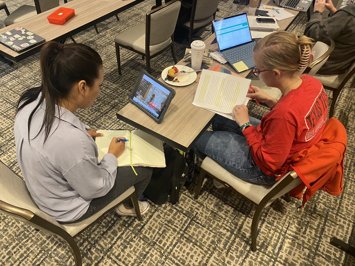 MrsMata_NBCT's tweet photo. Our focus for March’s Saturday @NBPTS session w/ @EctorCountyISD @MISDnbpts was peer-feedback 🗣️ on our videos 💻 &amp; written commentary 📝! Developing those #reflectivepractitioner 💪🏽! https://t.co/jJV84fqgls
