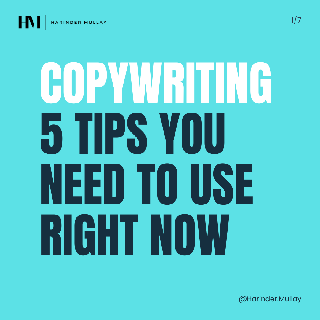 Copywriting frameworks that will get you more clients.

Save them, use them, grow your business!

Follow @HarinderMullay

hashtags:
#copywriting
#digitalmarketingstrategy
#selling
#sales
#copywriter
#sellingproducts
#digitalproducts
#marketing
#digitalmarketingtips