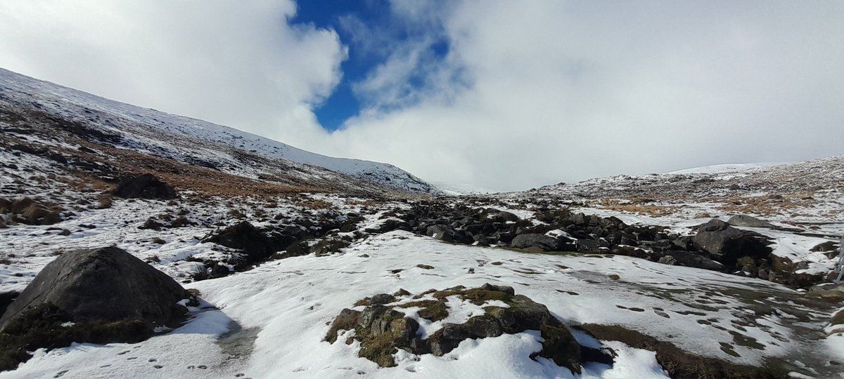 Snow & Sun in the Wicklow Mountains #Glendalough #SceneryForTheSoul #SaturdayVibes