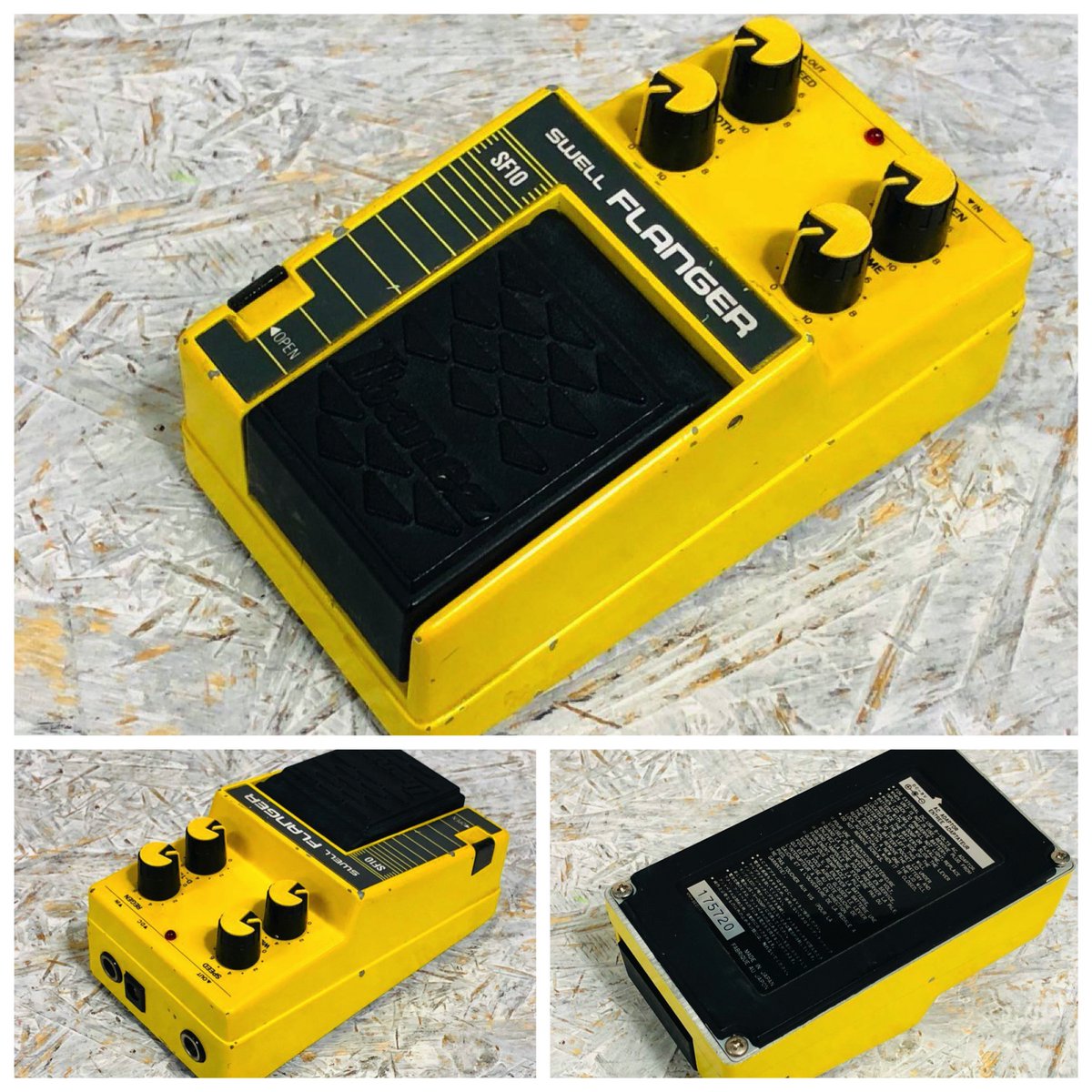 Ibanez SF10 Swell Flanger を確保！ 1980年代後半製のペダルで、発振