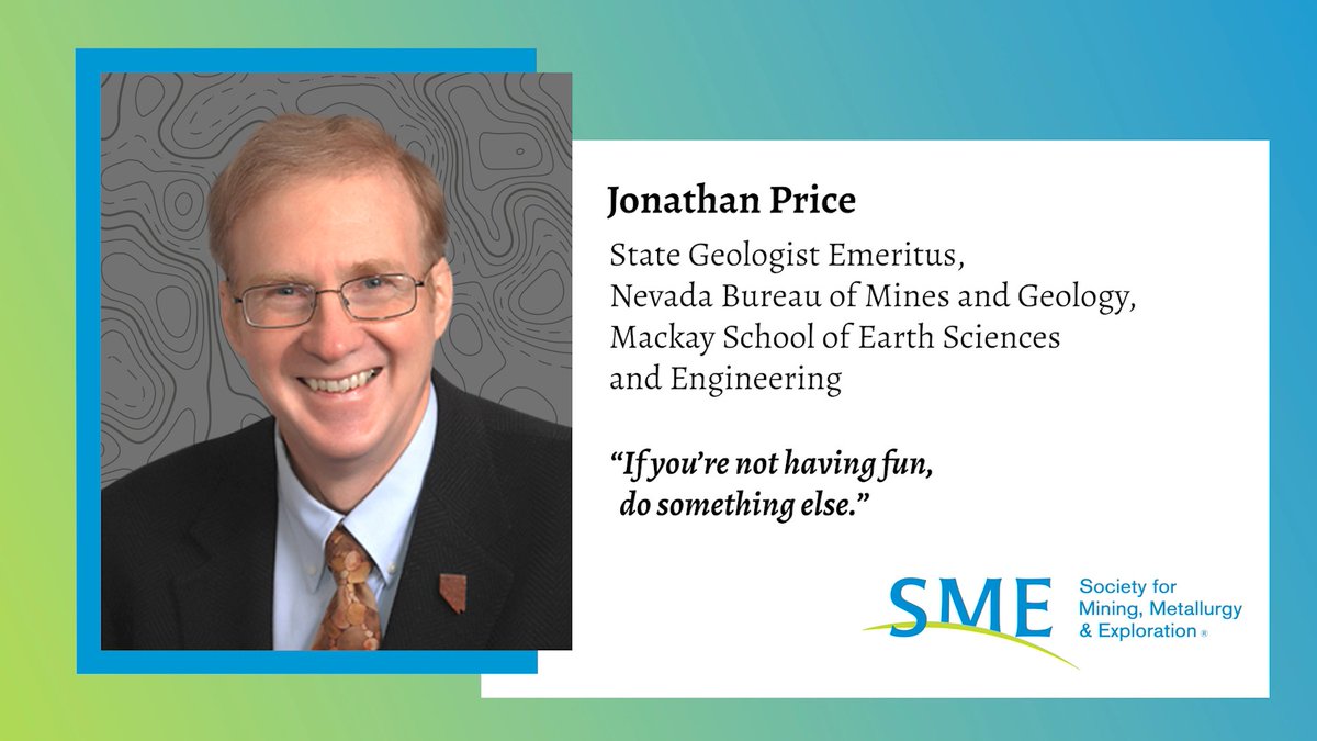 smecommunity's tweet photo. Join Jonathan as he shares his experience in economic geology, mineral deposits, & geochemical processes. His career reflects dedication to geology, driven by his childhood passion for collecting fossils & crystals on his family farm. Listen here https://t.co/Vs0lVe2Jrh #WhyISME https://t.co/e4qZEc3Cqb