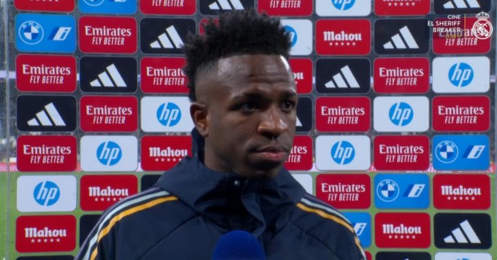 TriggerFCB's tweet photo. 🤬🚨 Fuertes declaraciones de Vinicius contra Gil Manzano 

🗣: Uga uga amanta mumba bubutepec sambumba limboa https://t.co/a50tQUe3HI