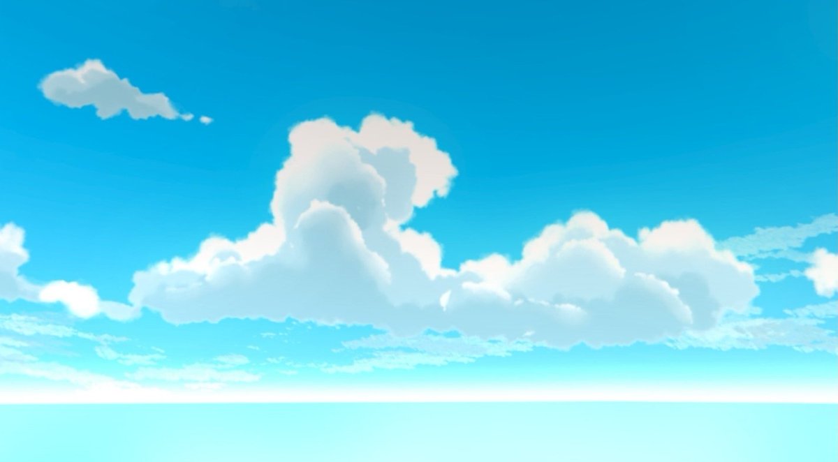 Fun fact!

The skybox we used in the trailer was this

We just search for "anime skybox blender" on Google and use the first picture we saw
